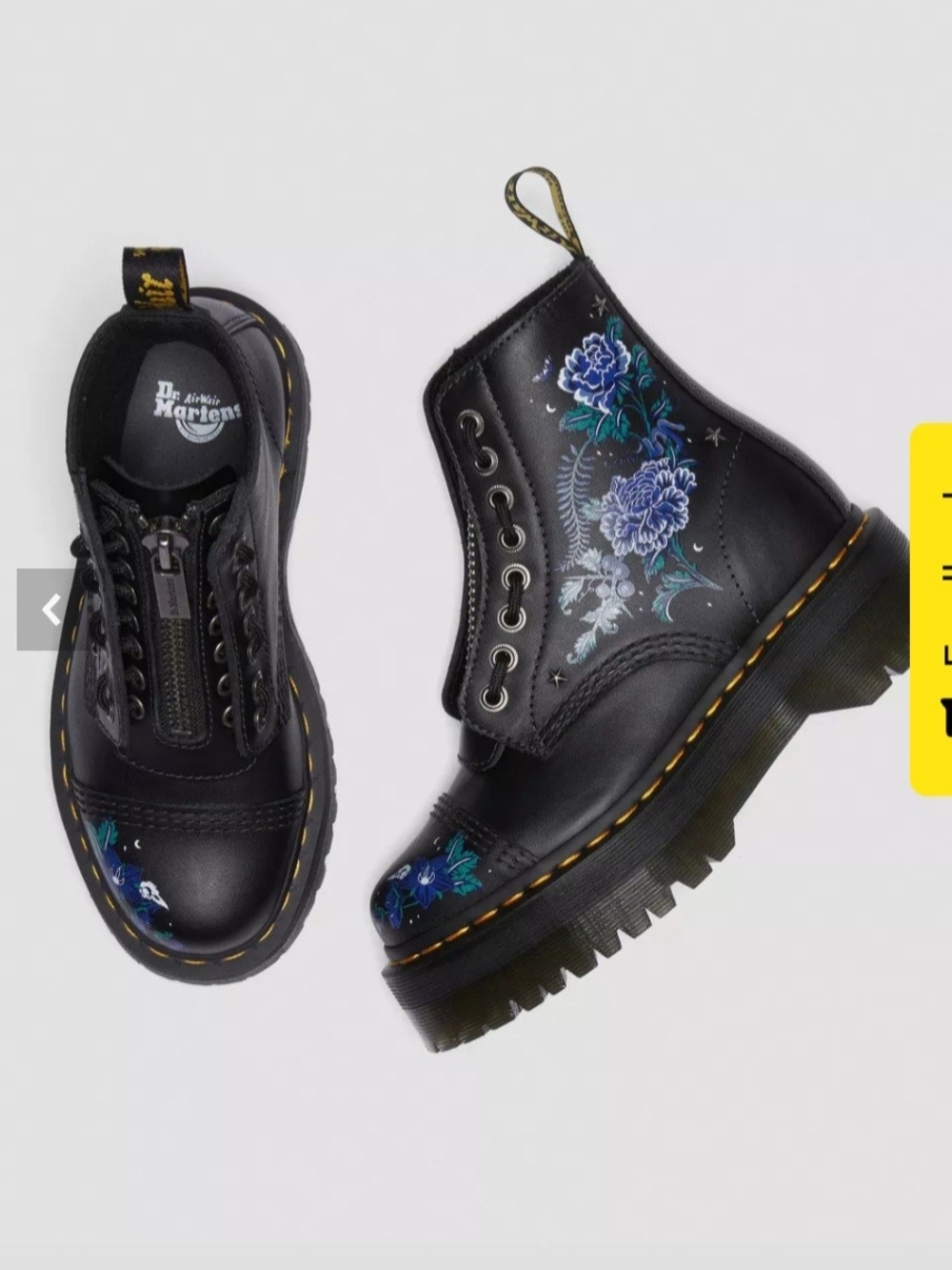 Dr. Martens Mystic Floral Leather Platform - Picture 5 of 5